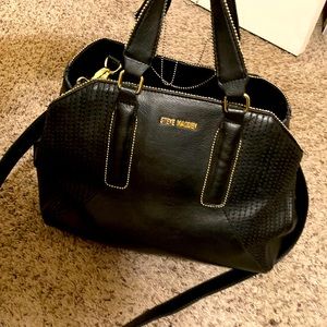 Steve Madden Black Leather Crossbody Bag